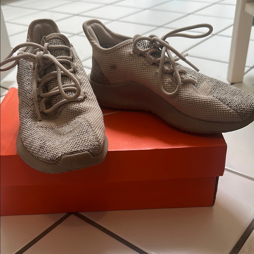 Adidas Beige Knit Sneakers